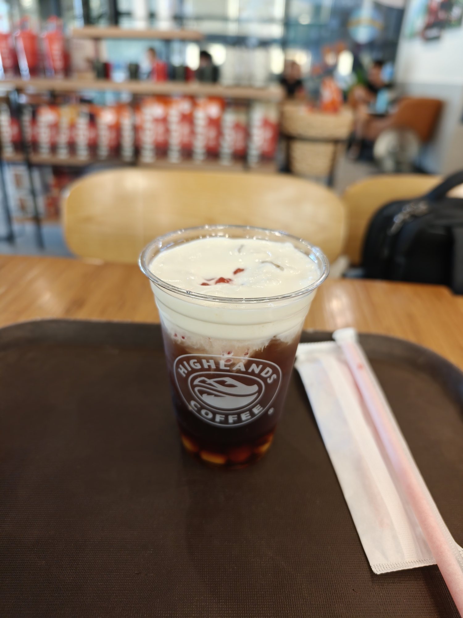 Highlands Coffee 的一杯加冰咖啡